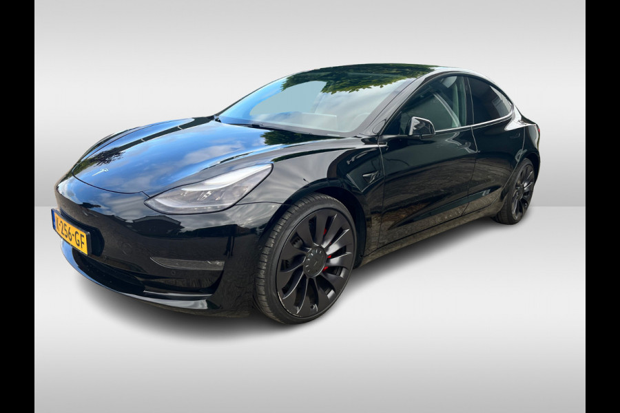 Tesla Model 3 Performance AWD 75 kWh / 1e Eign. / FACELIFT / Autopilot / Panoramadak / Camera / Leder / 20'' / Leder / Premium Audio / Warmtepomp