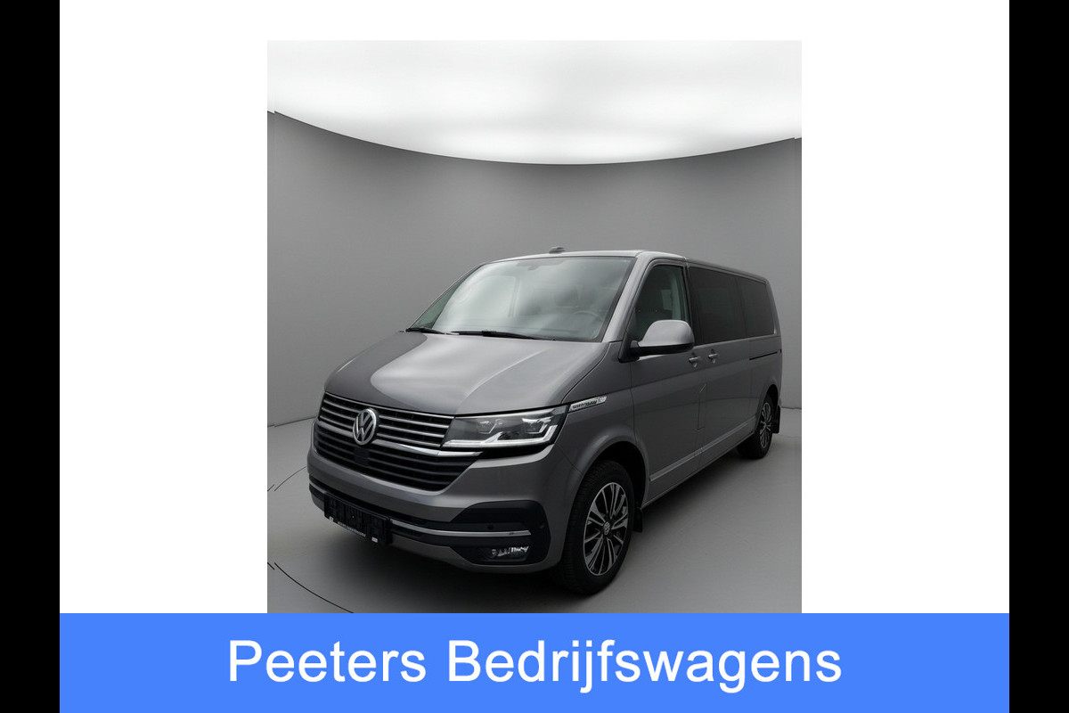 Volkswagen Transporter 2.0 TDI L2H1 30 DC Caravelle Virtual, Adaptieve Cruise, Camera, 2 x Electrische deur, 199pk, LED, Leder, Clima, Stoelverwarming, Carplay, Automaat, Uniek!