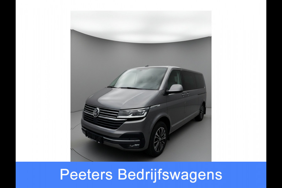 Volkswagen Transporter 2.0 TDI L2H1 30 DC Caravelle Virtual, Adaptieve Cruise, Camera, 2 x Electrische deur, 199pk, LED, Leder, Clima, Stoelverwarming, Carplay, Automaat, Uniek!