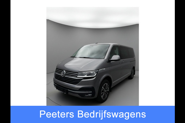 Volkswagen Transporter 2.0 TDI L2H1 30 DC Caravelle Virtual, Adaptieve Cruise, Camera, 2 x Electrische deur, 199pk, LED, Leder, Clima, Stoelverwarming, Carplay, Automaat, Uniek!
