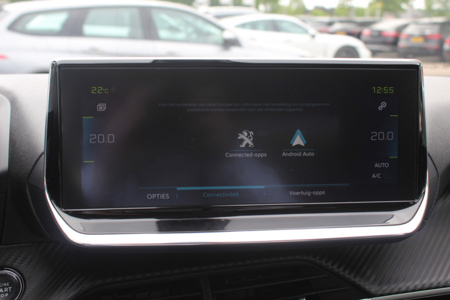 Peugeot e-2008 EV Allure Pack 50 kWh / SoH 91 % / Camera / Keyless / CarPlay / Half Leder / 17'' / Stoelverwarming / DAB / Cruise Control