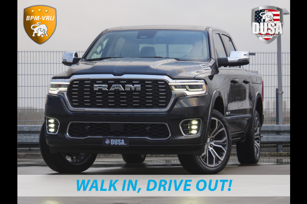 Dodge Ram | 1500 | Tungsten | 3.0L Twin-Turbo Hurricane | High Output | Crew Cab | 4X4 BPM-VRIJ | 14,4 Inch Touchscreen | Passenger-screen | klipsch Audio | Massage stoelen | Indigo Salt Interieur