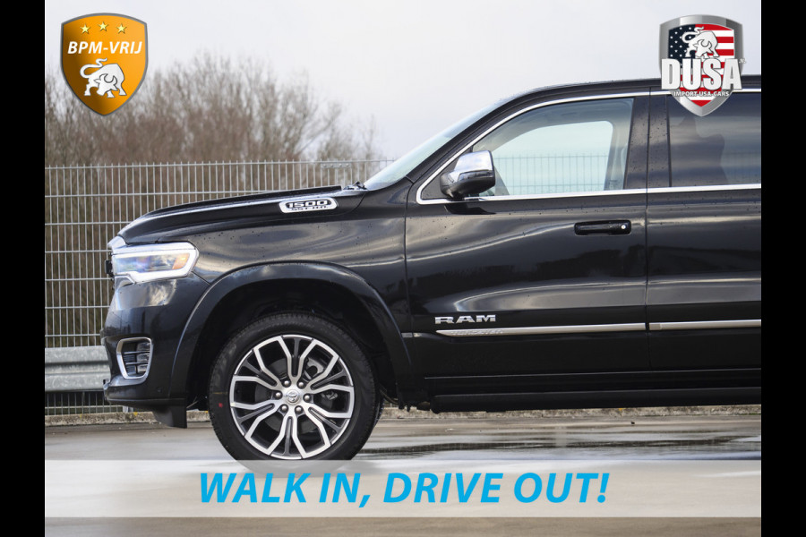 Dodge Ram | 1500 | Tungsten | 3.0L Twin-Turbo Hurricane | High Output | Crew Cab | 4X4 BPM-VRIJ | 14,4 Inch Touchscreen | Passenger-screen | klipsch Audio | Massage stoelen | Indigo Salt Interieur