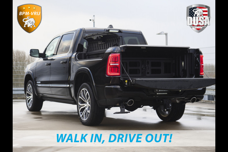 Dodge Ram | 1500 | Tungsten | 3.0L Twin-Turbo Hurricane | High Output | Crew Cab | 4X4 BPM-VRIJ | 14,4 Inch Touchscreen | Passenger-screen | klipsch Audio | Massage stoelen | Indigo Salt Interieur