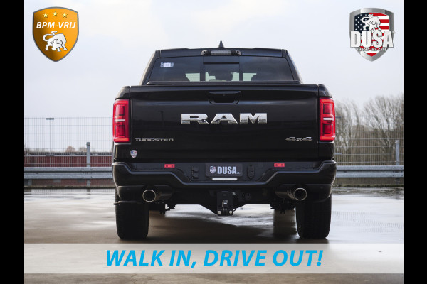 Dodge Ram | 1500 | Tungsten | 3.0L Twin-Turbo Hurricane | High Output | Crew Cab | 4X4 BPM-VRIJ | 14,4 Inch Touchscreen | Passenger-screen | klipsch Audio | Massage stoelen | Indigo Salt Interieur