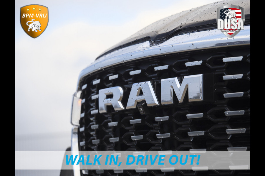Dodge Ram | 1500 | Tungsten | 3.0L Twin-Turbo Hurricane | High Output | Crew Cab | 4X4 BPM-VRIJ | 14,4 Inch Touchscreen | Passenger-screen | klipsch Audio | Massage stoelen | Indigo Salt Interieur