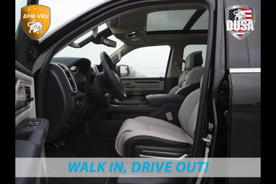 Dodge Ram | 1500 | Tungsten | 3.0L Twin-Turbo Hurricane | High Output | Crew Cab | 4X4 BPM-VRIJ | 14,4 Inch Touchscreen | Passenger-screen | klipsch Audio | Massage stoelen | Indigo Salt Interieur