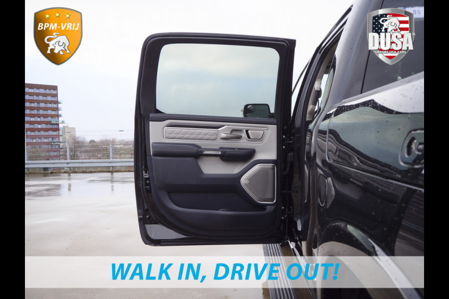 Dodge Ram | 1500 | Tungsten | 3.0L Twin-Turbo Hurricane | High Output | Crew Cab | 4X4 BPM-VRIJ | 14,4 Inch Touchscreen | Passenger-screen | klipsch Audio | Massage stoelen | Indigo Salt Interieur