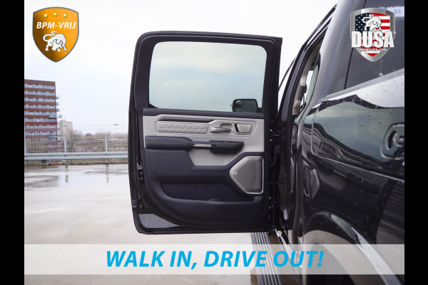 Dodge Ram | 1500 | Tungsten | 3.0L Twin-Turbo Hurricane | High Output | Crew Cab | 4X4 BPM-VRIJ | 14,4 Inch Touchscreen | Passenger-screen | klipsch Audio | Massage stoelen | Indigo Salt Interieur