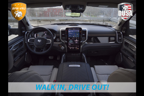Dodge Ram | 1500 | Tungsten | 3.0L Twin-Turbo Hurricane | High Output | Crew Cab | 4X4 BPM-VRIJ | 14,4 Inch Touchscreen | Passenger-screen | klipsch Audio | Massage stoelen | Indigo Salt Interieur