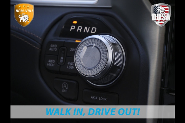 Dodge Ram | 1500 | Tungsten | 3.0L Twin-Turbo Hurricane | High Output | Crew Cab | 4X4 BPM-VRIJ | 14,4 Inch Touchscreen | Passenger-screen | klipsch Audio | Massage stoelen | Indigo Salt Interieur