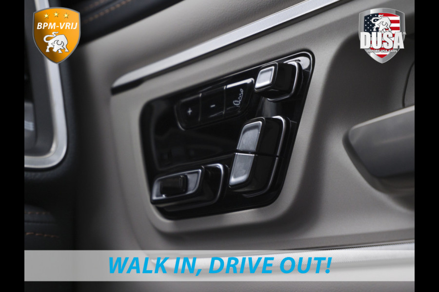 Dodge Ram | 1500 | Tungsten | 3.0L Twin-Turbo Hurricane | High Output | Crew Cab | 4X4 BPM-VRIJ | 14,4 Inch Touchscreen | Passenger-screen | klipsch Audio | Massage stoelen | Indigo Salt Interieur