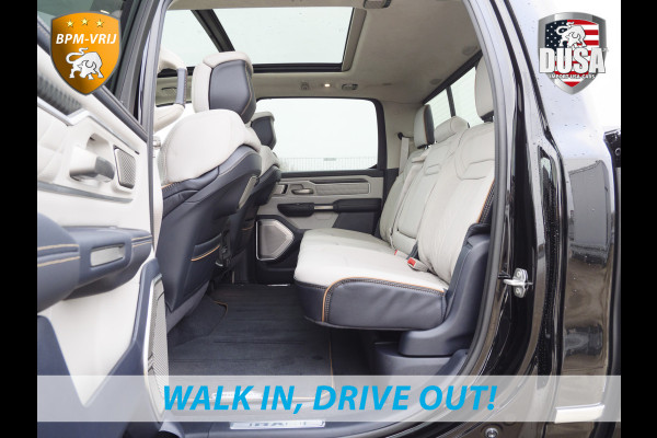 Dodge Ram | 1500 | Tungsten | 3.0L Twin-Turbo Hurricane | High Output | Crew Cab | 4X4 BPM-VRIJ | 14,4 Inch Touchscreen | Passenger-screen | klipsch Audio | Massage stoelen | Indigo Salt Interieur