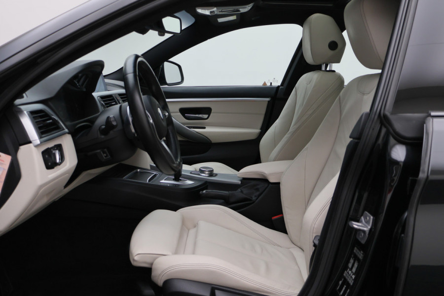 BMW 4 Serie Gran Coupé 420i High Executive Leer, Panoramadak, Cruise, Verwarmd Stuurwiel, Bluetooth, Navigatie, LED, PDC, 19''