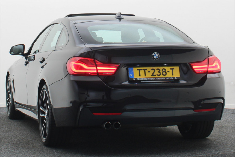 BMW 4 Serie Gran Coupé 420i High Executive Leer, Panoramadak, Cruise, Verwarmd Stuurwiel, Bluetooth, Navigatie, LED, PDC, 19''