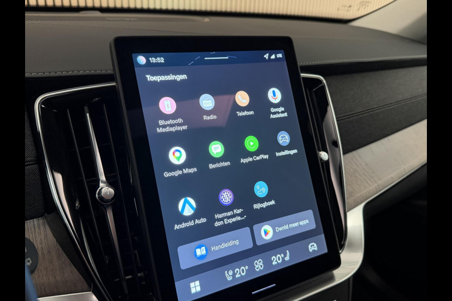 Volvo XC90 2.0 T8 450PK Plug-in hybrid AWD Ultra Dark | Panodak | LED | Leder | H & K | Memory | 360 Camera | Head-Up | Incl. garantie