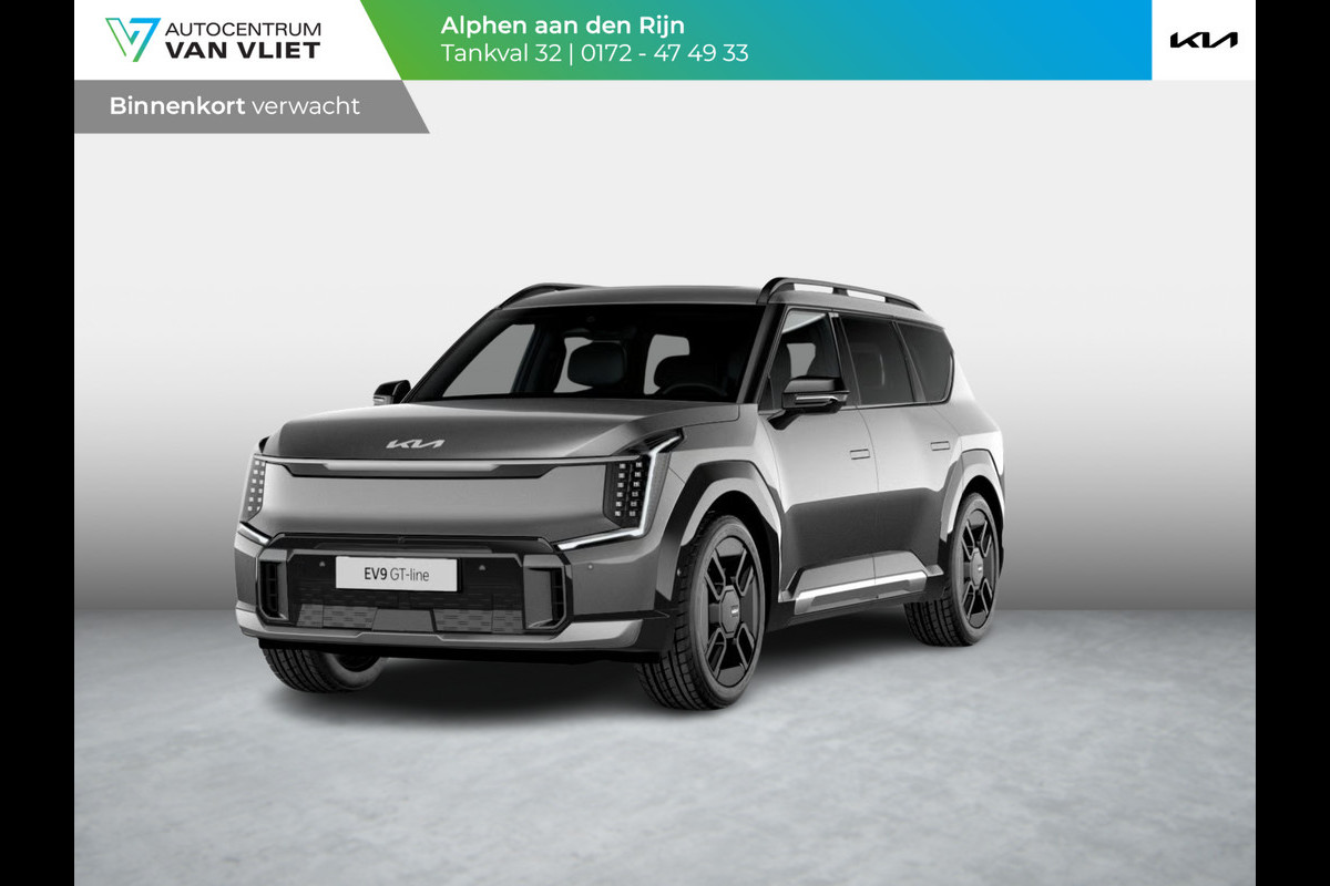Kia EV9 GT-Line AWD 99.8 kWh | Navi. | Clima. | Dodehoekassistentie | Dodehoekcamera | Massagefunctie | GT-Line Vegan Lederen Stoelbekleding | Schuif-/Kantel Zonnedak | Premium Sound System