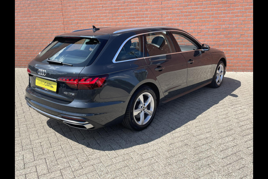 Audi A4 Avant 40 TFSI 204pk Pro Line Leder Sportstoelen Electrisch bedienbare achterklep Led Dab Navigatie Apple Carplay / Android Auto