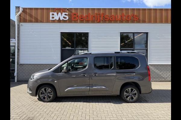 Toyota PROACE CITY Verso 1.2 Turbo 130pk Active Long 7 persoons / rolstoel lift / vaste prijs rijklaar € 24.950 marge / lease vanaf € 407 / automaat / camera / grijs metallic / dubbele schuifdeur / euro 6
