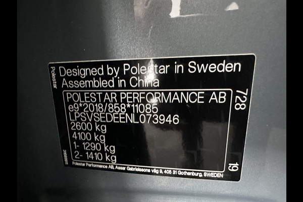 Polestar 2 Long Range Dual Motor 78 kWh [ 3-Fase-11kW] {SOH-88%} (INCL-BTW) Aut. *PANO | FULL-LED | MEMORY-PACK | CAMERA | KEYLESS | LANE-ASSIST | DIGI-COCKPIT | CARPLAY | DAB+ | HEATED-COMFORTSEATS | CRUISE | TOWBAR | 20''ALU*