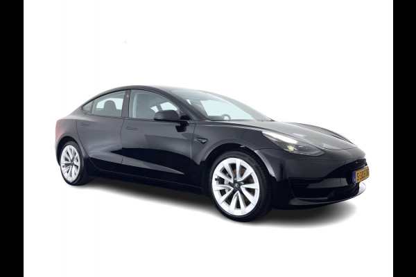 Tesla Model 3 RWD 60 kWh [ 3-Fase-11kW ] {SoH-88%} (INCL-BTW) Aut. *PANO | LEATHER | KEYLESS | FULL-LED | MEMORY-PACK | TOPVIEW | DAB | CARPLAY | DIGI-COCKPIT | LANE-ASSIST | HEATED-COMFORTSEATS | AUTOPILOT | 19"ALU*