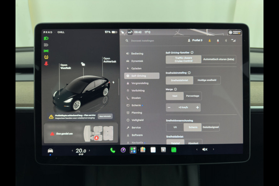 Tesla Model 3 RWD 60 kWh [ 3-Fase-11kW ] {SoH-88%} (INCL-BTW) Aut. *PANO | LEATHER | KEYLESS | FULL-LED | MEMORY-PACK | TOPVIEW | DAB | CARPLAY | DIGI-COCKPIT | LANE-ASSIST | HEATED-COMFORTSEATS | AUTOPILOT | 19"ALU*