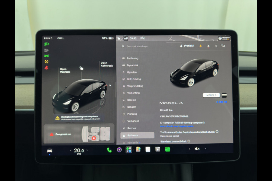 Tesla Model 3 RWD 60 kWh [ 3-Fase-11kW ] {SoH-88%} (INCL-BTW) Aut. *PANO | LEATHER | KEYLESS | FULL-LED | MEMORY-PACK | TOPVIEW | DAB | CARPLAY | DIGI-COCKPIT | LANE-ASSIST | HEATED-COMFORTSEATS | AUTOPILOT | 19"ALU*
