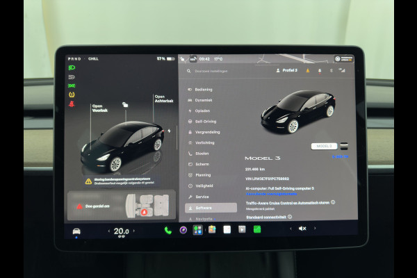 Tesla Model 3 RWD 60 kWh [ 3-Fase-11kW ] {SoH-88%} (INCL-BTW) Aut. *PANO | LEATHER | KEYLESS | FULL-LED | MEMORY-PACK | TOPVIEW | DAB | CARPLAY | DIGI-COCKPIT | LANE-ASSIST | HEATED-COMFORTSEATS | AUTOPILOT | 19"ALU*