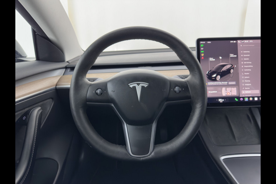 Tesla Model 3 RWD 60 kWh [ 3-Fase-11kW ] {SoH-88%} (INCL-BTW) Aut. *PANO | LEATHER | KEYLESS | FULL-LED | MEMORY-PACK | TOPVIEW | DAB | CARPLAY | DIGI-COCKPIT | LANE-ASSIST | HEATED-COMFORTSEATS | AUTOPILOT | 19"ALU*