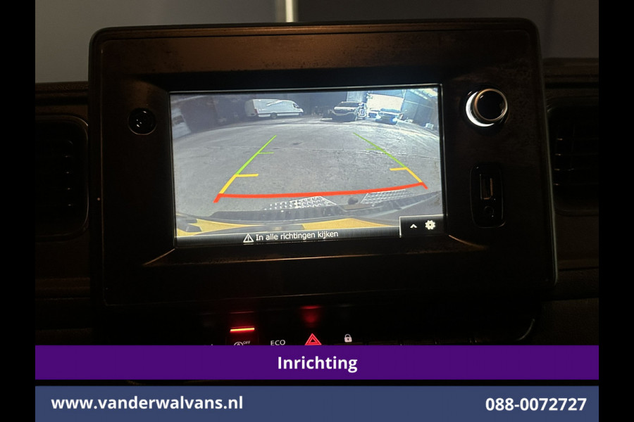 Renault Master 2.3 dCi 180pk L2H2 Inrichting Euro6 Airco | Camera | Navigatie | LM Velgen | Cruisecontrol | LED Sidebars, 2500kg Trekhaak, Parkeersensoren, Bijrijdersbank