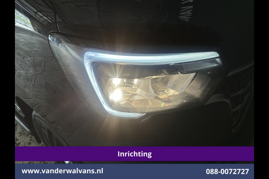 Renault Master 2.3 dCi 180pk L2H2 Inrichting Euro6 Airco | Camera | Navigatie | LM Velgen | Cruisecontrol | LED Sidebars, 2500kg Trekhaak, Parkeersensoren, Bijrijdersbank