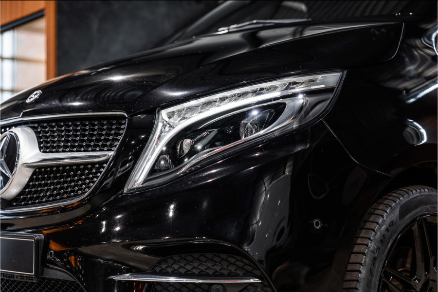 Mercedes-Benz V-Klasse 300d Lang | AMG | Memory seats | Stoelventilatie | 360 Camera | ACC | CarPlay | Navigatie | Lederen bekleding | DAB | Dodehoek | Trekhaak | Nieuwe APK | 2-Zitter | Enkel cabine