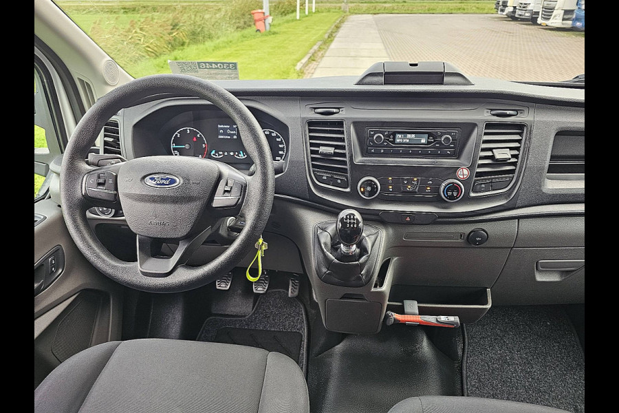 Ford Transit 350 2.0 TDCI Ambiente Skeletal Airco, Oh-historie, Laadklep, Zijdeur, Spoiler, Lat-om-Lat Betimmerd, NAP, Euro6,