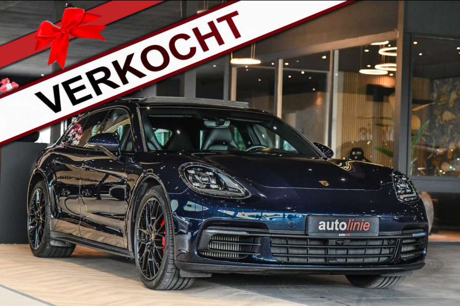 Porsche Panamera Sport Turismo 2.9 4 E-Hybrid, Sport Chrono, Rear Entertainment, Luchtvering, Softclose, Pano, 360, HUD, Leder!
