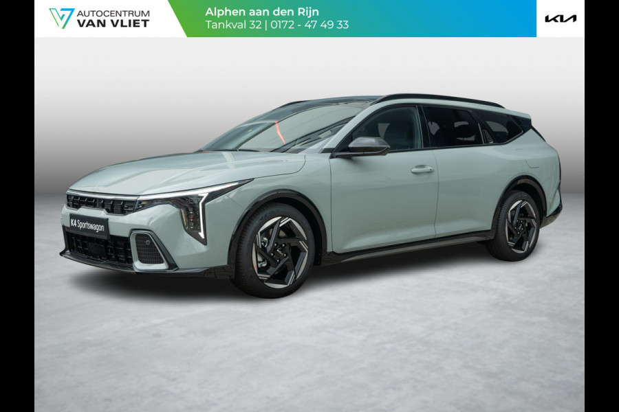Kia K4 Sportswagon 1.0 T-GDi MHEV GT-Line Launch Edition (pano) | Actieprijs* | OP VOORRAAD | Navi. | Clima. | Glazen Schuif-/Kanteldak | Adapt. Cruise. | Dodehoekassistentie | Stoel&Stuur Verwarming | GT-Line Vegan Lederen Stoelbekleding