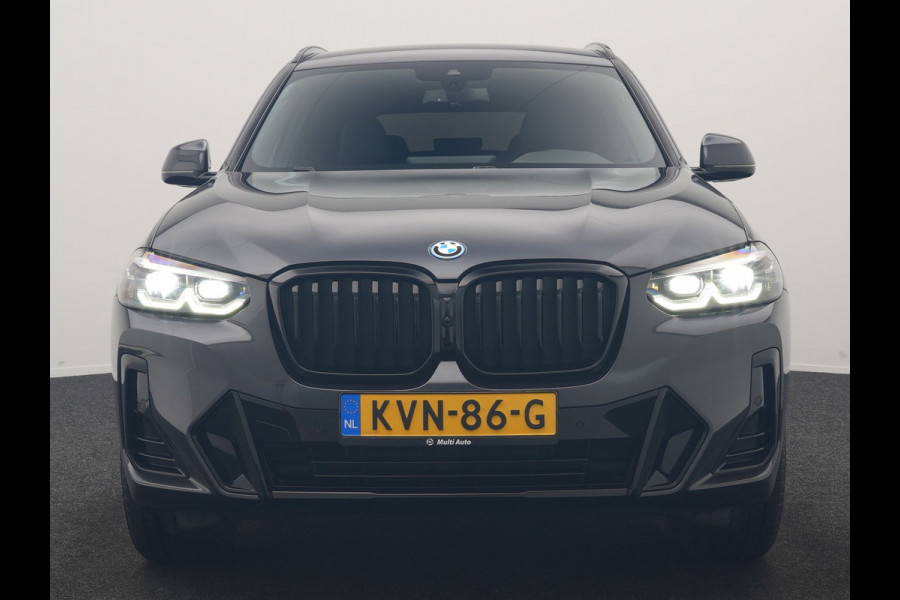 BMW X3 xDrive30e M Sport PHEV 293pk Dealer O.H | Trekhaak Af Fabriek | Camera | Cruise Control | Lederen Sportstoelen Verwarmd | Sfeerverlichting | Apple Carplay | Navigatie | Virtual | DAB | 19"L.M | Plug In Hybrid |