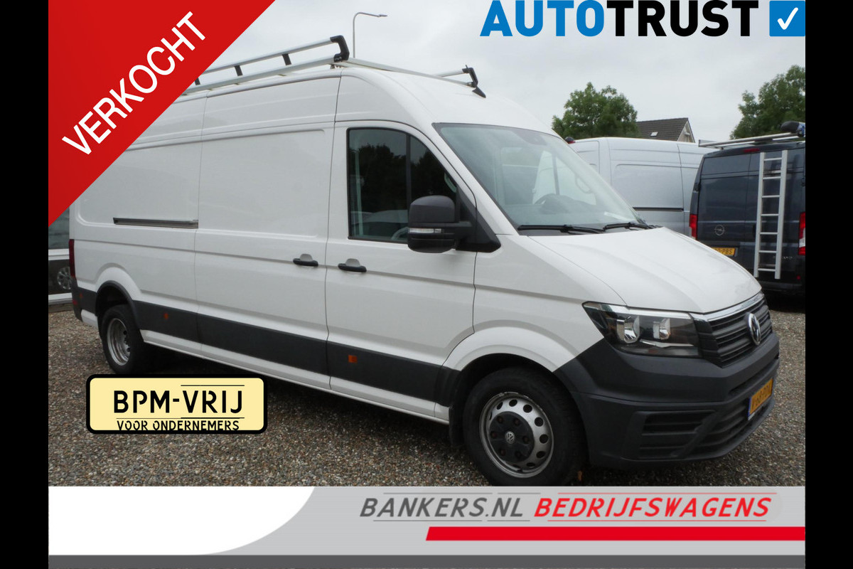 Volkswagen Crafter 2.0TDI 177PK L4H2 AUTOM AC Imp 3-zits 3.5T-haak Dubbel lucht