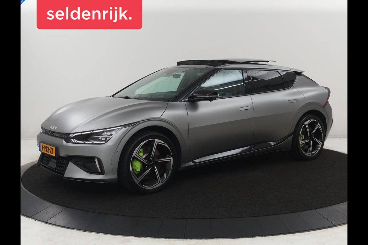 Kia EV6 GT AWD 77.4 kWh | SOH 98.1% | Panoramadak | Alcantara Seats | Head-up | Meridian Surround | Sfeerverlichting | Adaptive cruise | 360 camera | Stuur/stoel verwarming |