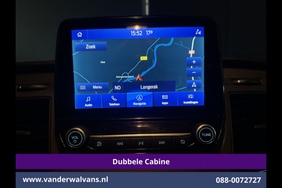 Ford Transit Custom 2.0 TDCI 130pk Automaat L2H1 Dubbele Cabine Euro6 Airco | 6-Zits | Camera | Navigatie | Apple Carplay | LED Android Auto, Adaptieve Cruisecontrol, Stoelverwarming, Verwarmde voorruit, Trekhaak, Achterklep