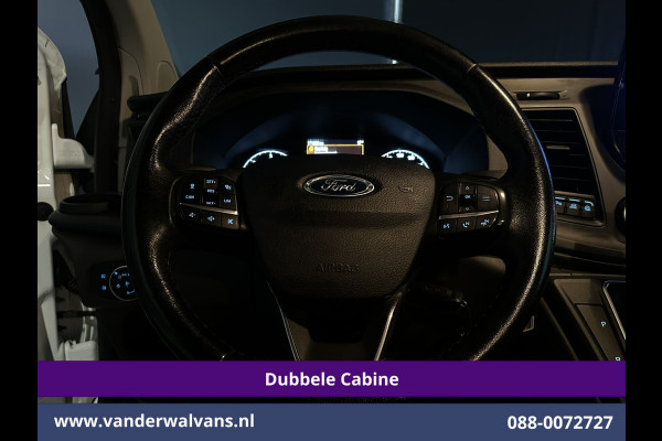Ford Transit Custom 2.0 TDCI 130pk Automaat L2H1 Dubbele Cabine Euro6 Airco | 6-Zits | Camera | Navigatie | Apple Carplay | LED Android Auto, Adaptieve Cruisecontrol, Stoelverwarming, Verwarmde voorruit, Trekhaak, Achterklep