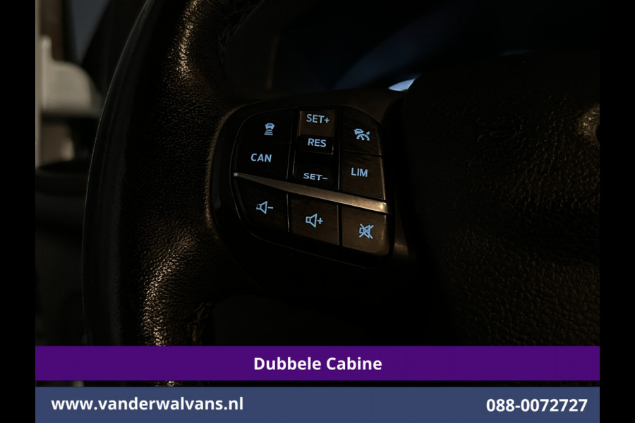 Ford Transit Custom 2.0 TDCI 130pk Automaat L2H1 Dubbele Cabine Euro6 Airco | 6-Zits | Camera | Navigatie | Apple Carplay | LED Android Auto, Adaptieve Cruisecontrol, Stoelverwarming, Verwarmde voorruit, Trekhaak, Achterklep
