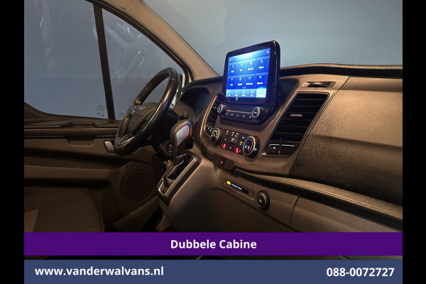 Ford Transit Custom 2.0 TDCI 130pk Automaat L2H1 Dubbele Cabine Euro6 Airco | 6-Zits | Camera | Navigatie | Apple Carplay | LED Android Auto, Adaptieve Cruisecontrol, Stoelverwarming, Verwarmde voorruit, Trekhaak, Achterklep