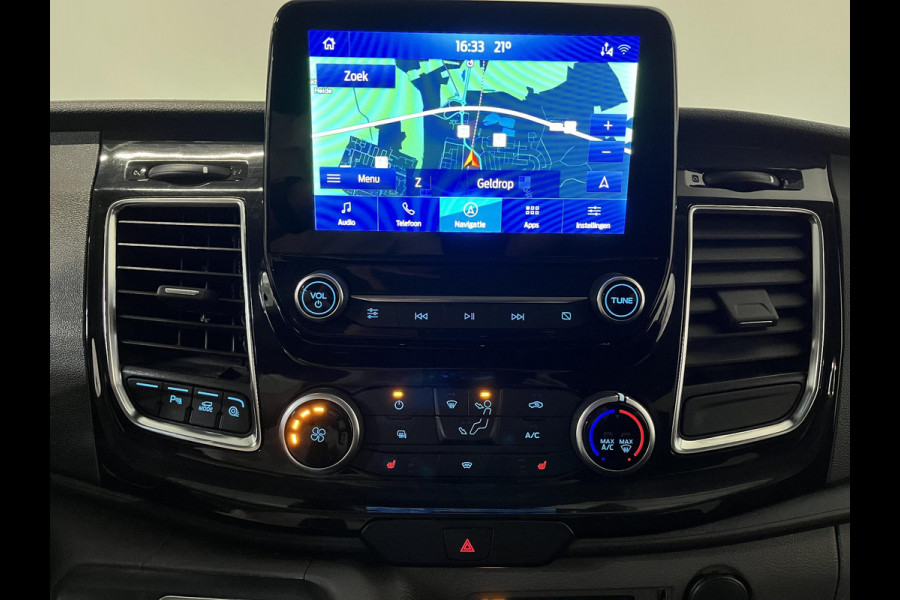 Ford Transit Custom 300 2.0 TDCI L2H1 Limited Dubbele cabine Navigatie Airco 2 Schuifdeuren Trekhaak Parkeersensoren Apple Carplay