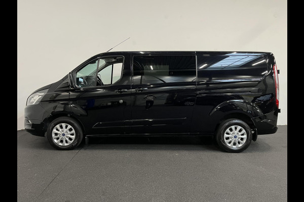 Ford Transit Custom 300 2.0 TDCI L2H1 Limited Dubbele cabine Navigatie Airco 2 Schuifdeuren Trekhaak Parkeersensoren Apple Carplay