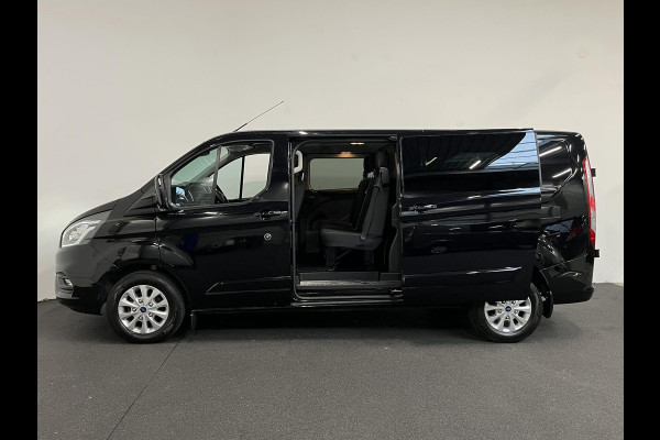 Ford Transit Custom 300 2.0 TDCI L2H1 Limited Dubbele cabine Navigatie Airco 2 Schuifdeuren Trekhaak Parkeersensoren Apple Carplay