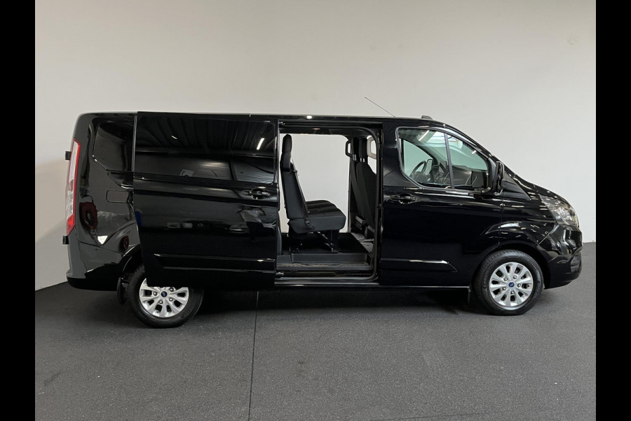 Ford Transit Custom 300 2.0 TDCI L2H1 Limited Dubbele cabine Navigatie Airco 2 Schuifdeuren Trekhaak Parkeersensoren Apple Carplay