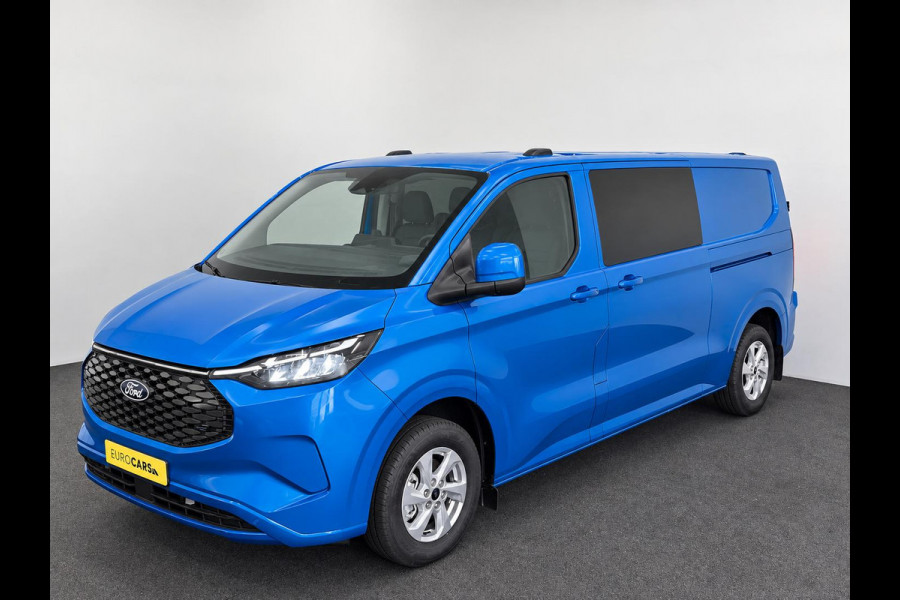 Ford E-Transit Custom 320 L2H1 Aut. Limited 71 kWh DC Dubbele Cabine Full LED Navi Camera LM Velgen PDC VA Cruise Control 2 Schuifdeuren