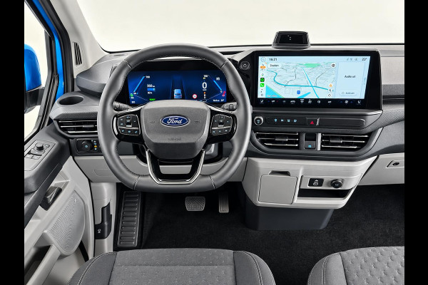 Ford E-Transit Custom 320 L2H1 Aut. Limited 71 kWh DC Dubbele Cabine Full LED Navi Camera LM Velgen PDC VA Cruise Control 2 Schuifdeuren