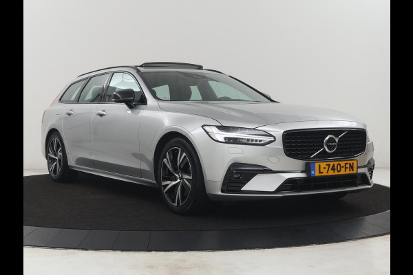Volvo V90 2.0 B4 R-Design | Panoramadak | Leder | Stuur/stoelverwarming | Trekhaak | harman/kardon | Head-up | Adaptive cruise | 360 camera | Full LED |