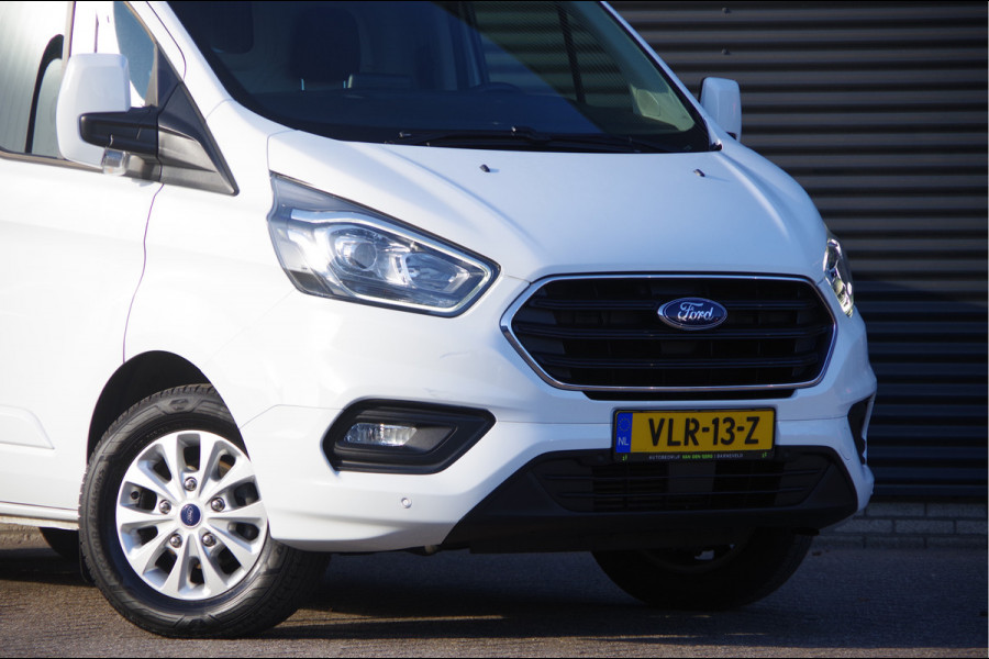 Ford Transit Custom 300 2.0 TDCI L2 3-ZITS, 170PK, 2800KG TREKHAAK, STOELVERWARMING, CAMERA, NAVI, CRUISE, AIRCO, PARKEERSENSOREN, 17''
